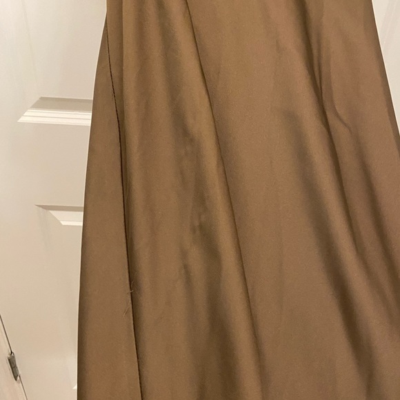 Revival Slip Dress Chocolate Brown Satin w/ Tie Back Sz S - Picture 10 of 14